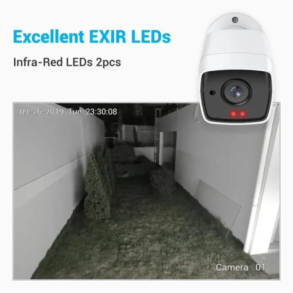 ANNKE 4X Ultra HD 5MP TVI CCTV Camera Outdoor Weatherproof White Security Surveillance System EXIR Night Vision Email Alert Kit - Image 5