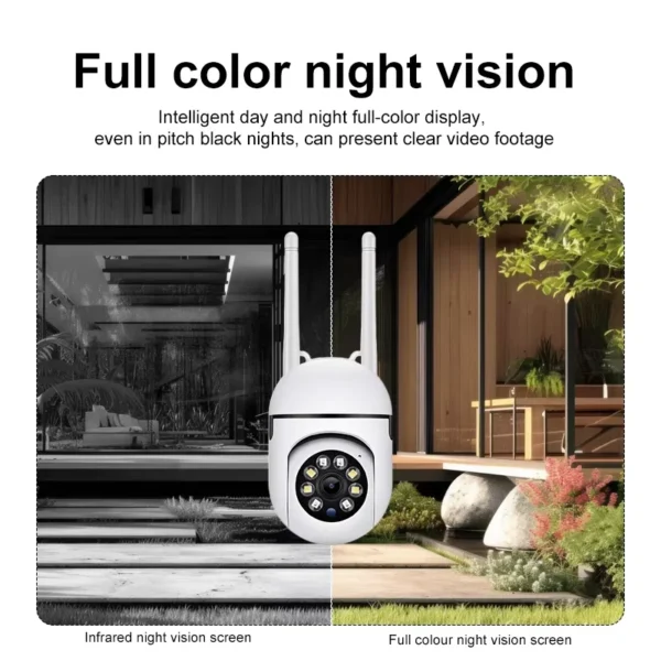PTZ WIFI IP Camera CCTV Surveillance Two-Way Voice 4X Zoom Night Full Color Wireless Camera Audio Security - Image 5