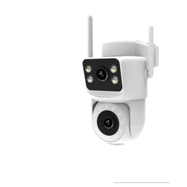 Moes Tuya Smart WiFi Outdoor Security Camera 8MP Dual Screen 2.4G/5G IP65 Waterproof Motion Detection Auto Track Two-Way Audio